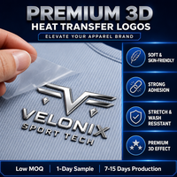 Étiquette de transfert thermique en silicone 3D personnalisée pour chapeaux, étiquette de transfert thermique réfléchissante, étiquette de transfert thermique argentée à repasser