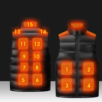 Offre Spéciale USB gilet chauffant hiver sans manches électrique veste chauffante voyage gilet chauffant extérieur gilet randonnée gilets chauffants