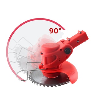 Jsd 21V DIY điện máy cắt cỏ pin-Powered không dây stringless cỏ Tông Đơ 2 pcs bàn chải cắt cỏ dại wacker 4 Max cắt - Product Image 4