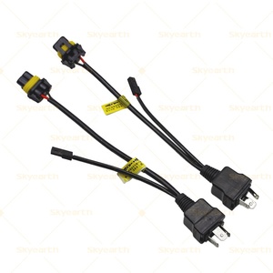 Bộ dây dẫn đèn pha H4 Easy Relay Harness <span class=keywords><strong>9003</strong></span> HB2 Hi/Lo Beam, kèm bóng đèn <span class=keywords><strong>Xenon</strong></span>, đèn pha LED Projector, bộ điều khiển dây điện - Product Image 1