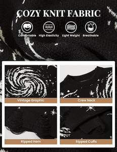 OEM Custom Design Langarm Strick Vintage Pullover Ästhetischer Pullover Rundhals Pullover Pullover Herren Strick pullover - Product Image 5