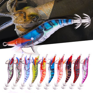 <span class=keywords><strong>Esche</strong></span> da Pesca all'Ingrosso SJ062 da 10,2 cm 12,1 g Misura 2.5# per Calamari, Totanare a Lenta Discesa per Acqua Salata a Forma di Gambero - Product Image 2