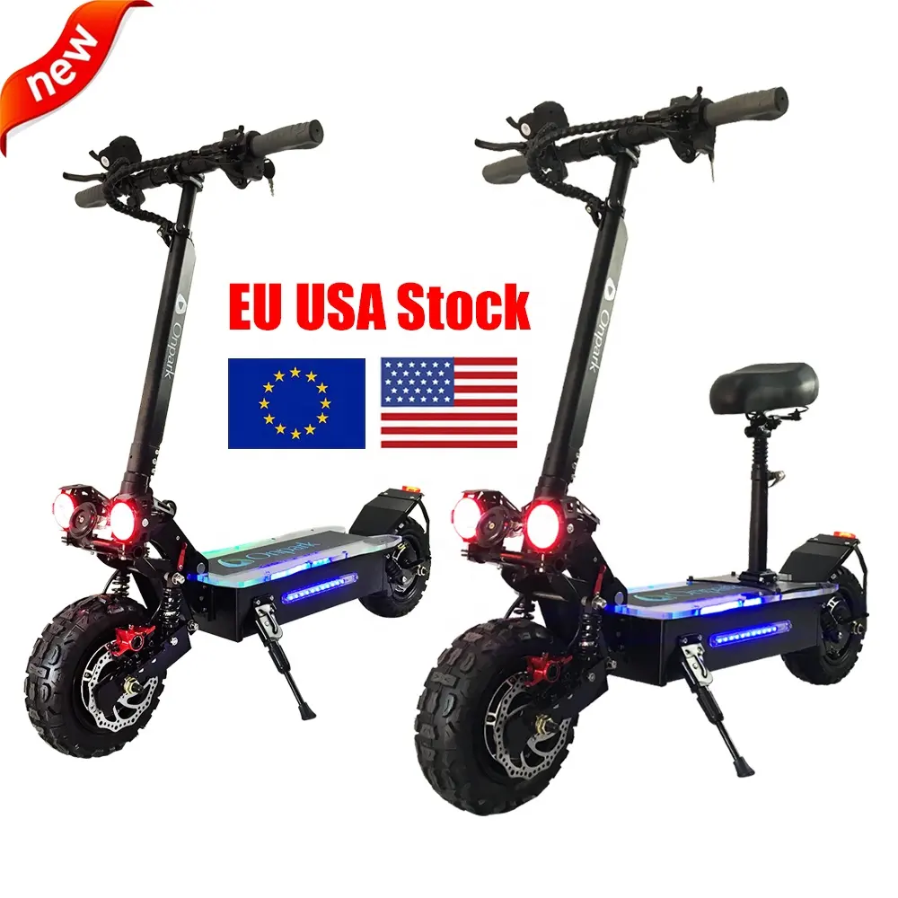 Armazém europeu, 60 km/h q25 ebike 5800w 11in elétrico à venda kick escooter 100km