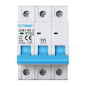 Interruttore Automatico 3P 32A 6000A 220V 380V con 3 Moduli DIN, Prodotto Salvavita Stotz - Product Image 2