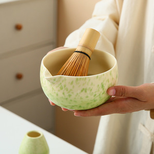 Set de Matcha con Logotipo Personalizado, Incluye Chawan de Cerámica Profesional, Batidor Chasen, Soporte para Batidor, Tamizador y Cuchara, Set de Matcha al por Mayor - Product Image 3