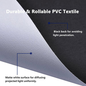 Schermo di proiezione in tessuto materiale proiettore schermo tessuto ad alto guadagno schermo di proiezione Stretch PVC materiale per <span class=keywords><strong>film</strong></span> - Product Image 4