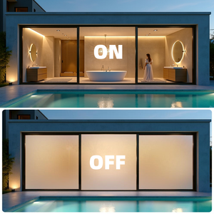 Film intelligent auto-adhésif pour verre, <span class=keywords><strong>transparent</strong></span> <span class=keywords><strong>ultra</strong></span>-clair HD, format A4, PDLC, à gradation, moderne, décoratif, échantillon commutable - Product Image 6