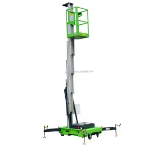 400 Kg 9 M Telescopic Single Mast Electric Portable Lift Safe Customized Mobile Hydraulic Scissor Lift Platforms