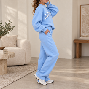 <span class=keywords><strong>Felpa</strong></span> Oversize da Donna <span class=keywords><strong>con</strong></span> Collo Tondo <span class=keywords><strong>in</strong></span> Pile, Pullover <span class=keywords><strong>in</strong></span> Maglia Lavata Stampata e Ricamata, Traspirante <span class=keywords><strong>in</strong></span> Cotone, Personalizzabile <span class=keywords><strong>con</strong></span> Lettere Varsity - Product Image 2