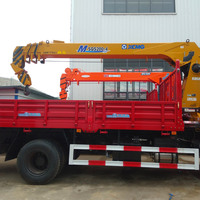 Grue montée sur camion 4X2 8ton sany palfinger, grue à flèche hydraulique mobile, camion, manipulateur télécommandé sur camion