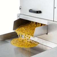 Instelbare snelheid passievrucht pulpmachine complete machine voor scheiding van schil en vruchtvlees