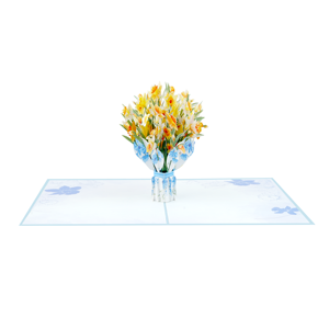 Cartes de voeux pop-up à fleurs 3D artisanales pour événements spéciaux, souhaits de vacances, invitations de fête et cadeaux - Product Image 5