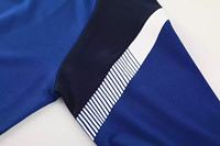 Setelan Training Sepak Bola Pria Berkualitas Tinggi 100% Poliester Model Thailand, Jaket Sepak Bola Full Zip dengan Cetakan Heat-Transfer, Bahan Bernapas