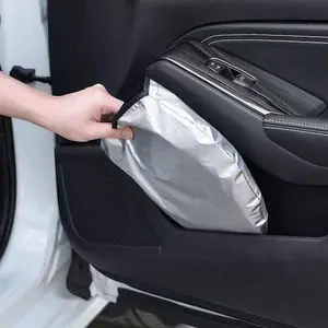 Titan Bạc Lớp Phủ Xe UV Bảo Vệ Sun Visor Tùy Chỉnh Phía Trước Kính Chắn Gió Visor Xe Phía Trước Cửa Sổ Để Che Nắng