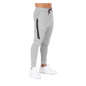 Wholesale casual polyester custom printing unisex Jogger pants Running Gym Elastic Waist Plain Trousers blank sweatpants men