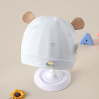Gorro de Bebé Recién Nacido, Bonito y Estampado, de Doble Capa, de Algodón Suave, sin Costuras, Unisex, para Primavera, Otoño e Invierno