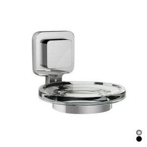 Jabonera Serie Kara Cromada 11 cm x 9.2 cm x 13.8 cm Accesorio de Baño para Montar en la Pared - Product Image 1