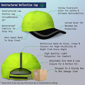 Gorra de Béisbol Personalizada ZZb con Contraste de Color, Logotipo Bordado y Tiras Reflectantes, una Gorra de Béisbol Segura - Product Image 2