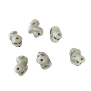Perles en céramique en forme d'ours, couleur thé au lait, pour la fabrication de bracelets, été 2023, origine Yiwu D453-6, perles peintes en vrac - Product Image 5
