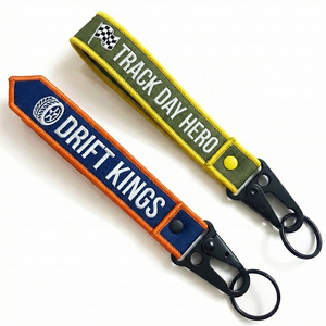 Özel Logo Marka 3D Nakışlı Anahtarlık Kişiselleştirilmiş Kumaş Havacılık Araba Motosiklet Özel Halka Anahtarlık Aksesuarları - Product Image 4