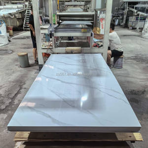 <span class=keywords><strong>PVC</strong></span> UV-gecoate marmerlook waterdichte panelen voor badkamer en keuken met Europees design en 5 jaar garantie - Product Image 1