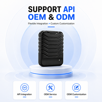 Rastreador GPS WiFi 2G Recargable de 5000 mAh con Imán Potente, Dispositivo de Rastreo Vehicular con Alarma de Vibración, Informe de Kilometraje y Actualización Remota OTA