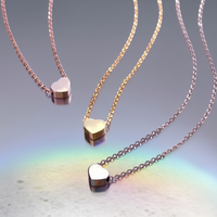 Collier personnalisé en acier inoxydable en forme de cœur, bijoux de mode, amour éternel, pendentif plaqué or délicat pour femmes