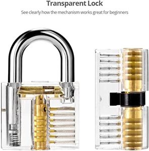 Quà Tặng Lockpicking Đào Tạo Thiết Cung Cấp Thép Chất Lượng Cao 17 Cái Khóa Chọn Set Thợ Khóa Công Cụ Với Trong Suốt <span class=keywords><strong>Extractor</strong></span> - Product Image 3