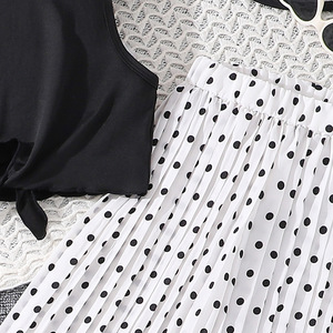 Nuovo abito per bambini 7-12 anni elegante pantaloni lunghi senza maniche abbigliamento per ragazze adolescenti - Product Image 5