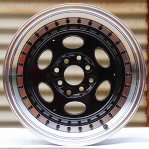 Cerchi in Lega di Alluminio Forgiato FSB a 2 Pezzi, Stile Retrò con Bordo Lucidato e Coprimozzo a Superficie a Specchio per VW Beetle - Product Image 3