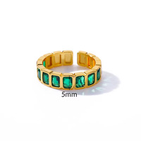 Bagues en acier inoxydable de type avancé, géométriques, polyvalentes, au design épuré, élégantes, haute joaillerie, très vendues