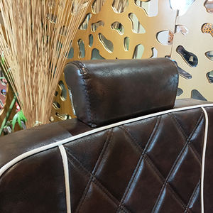 एशियाई बाजार हेयर सैलून फर्नीचर लक्जरी मालिश कुर्सियों एल्यूमीनियम भारी ड्यूटी काले नाई कुर्सियों - Product Image 6