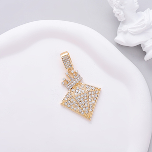 שרשרת קובן מכירה חמה אביזר מבריק עיצוב תליון שרשרת סגסוגת אבץ אופנתית לאירועים - Product Image 3