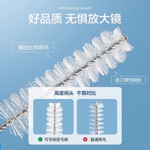 Cepillo Interdental en Forma de L, Cepillo de Dientes Ortodóntico con Cerdas de Nailon y Mango de Plástico, 5 Piezas por Paquete, Uso General - Product Image 2