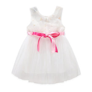 Vente en gros de robes de fête courtes en tulle pour bébés filles, vêtements pour bébés - Product Image 1