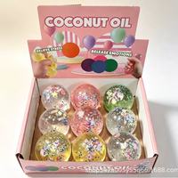 Nouvelle balle anti-stress souple en vaseline et huile de coco, jouet sensoriel fait main, cadeau promotionnel pour enfants