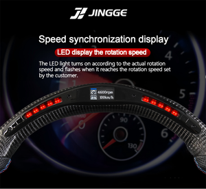 <span class=keywords><strong>Volante</strong></span> Deportivo Personalizado de Cuero, Fibra de Carbono y LED, Compatible con X5 528 <span class=keywords><strong>530</strong></span> G30 G38 F30 F32 F34 F35 F36 F22 F02 E90 - Product Image 6