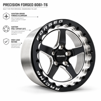 Jante Beadlock Forgée Légère 17 18 Pouces 5x120.65 5x4.75 5x112 5x114.3 pour Course Drag Racing Camaro Corvette C5 C6 Muscle Car