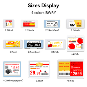 Four Color E Ink Price Tag <strong>2</strong>.13" Electronic Shelf Label Digital ESL Display for Supermarket Store - Product Image 3