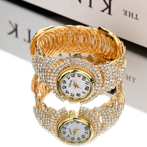 Montres à Quartz pour Femmes <span class=keywords><strong>Tendance</strong></span> Mode, Entièrement Serties de Strass, Style Polyvalent et Décontracté, Vente Directe Usine, Logo Personnalisé - Product Image 2