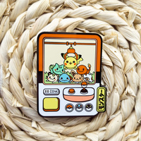 Vente en gros Pokmon poupée machine broche badge Pokemon métal émail dur broche sac accessoires en stock