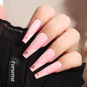 Wholesale 3d Gems Designer Handmade Press on <strong>Nails</strong> Custom Unique pink French Tips False <strong>Nails</strong> <strong>extra</strong> <strong>Long</strong> Coffin Fake <strong>Nail</strong> Supply - Product Image 3