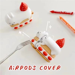Étui pour écouteurs pour <span class=keywords><strong>AirPods</strong></span> Pro mignon fraise chat gâteau manchon de protection pour <span class=keywords><strong>Apple</strong></span> <span class=keywords><strong>Airpods</strong></span> 1 <span class=keywords><strong>2</strong></span> étui casque boîte Fundas - Product Image 2