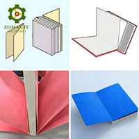 Machine automatique de collage de feuilles de papier de finition pour blocs de cahiers, avec fonction de pliage à plat à 180° et de collage de pages