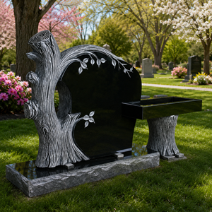 Large Grave <b>Tree</b> Stone Monument Tombstone Headstone for sale - Product Image 2