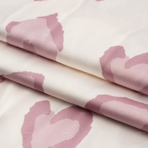 Vêtements de nuit en coton et élasthanne à imprimé cœur pour femmes, ensemble de pyjama à manches longues boutonnées, tissus respirants tissés - Product Image 6