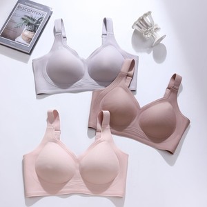 OEM Customized Logo Thin Push up Bras Women Wireless Seamless Full Coverage Bralettes Removable Pads Backless Comfort Wire Free - Product Image 3