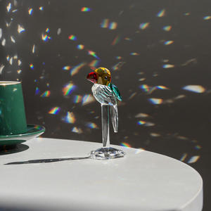 รูปปั้นคริสตัลขนาดเล็กรูปนกแก้ว,ของตกแต่งโต๊ะในบ้านรูปปั้นสัตว์คริสตัลที่สะสมได้ - Product Image 6