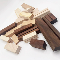 Support de notes adhésives en bois de hêtre massif, présentoir de cartes de bureau, bloc de mémo en bois, support de photos et calendriers pour table de bureau