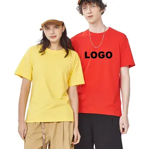 Custom Embroidery 100% Cotton T shirt Clothing Manufacturers Men's t-shirt To Put Logo